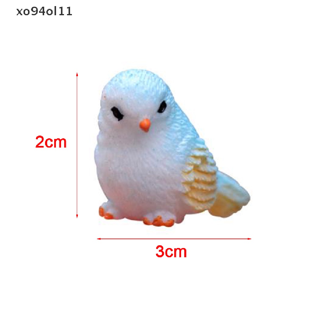 Xo Patung Burung Kecil Buatan Model Hewan Dekorasi Rumah Aksesoris Taman Mini OL