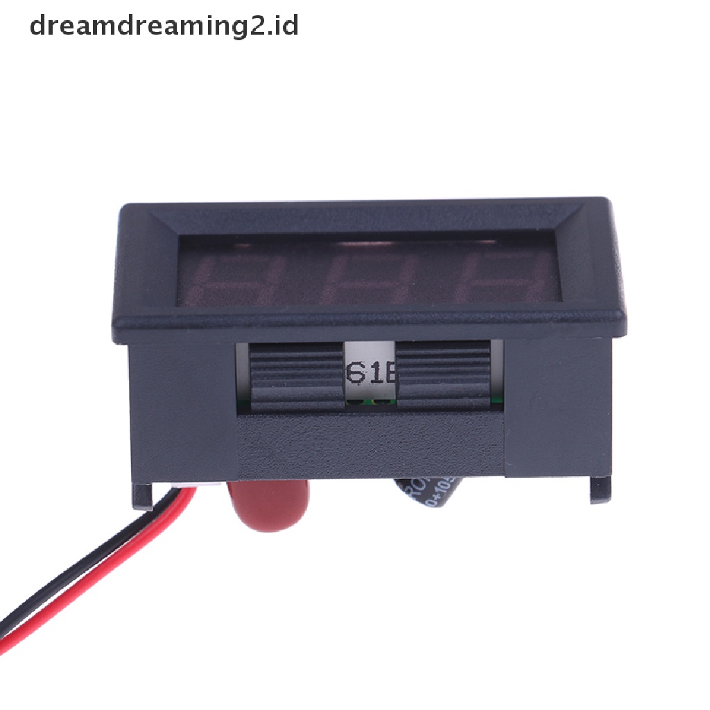 (dream) Ac 70-500V digital voltmeter LED display 2kabel volt Pengukur Tes Tegangan.