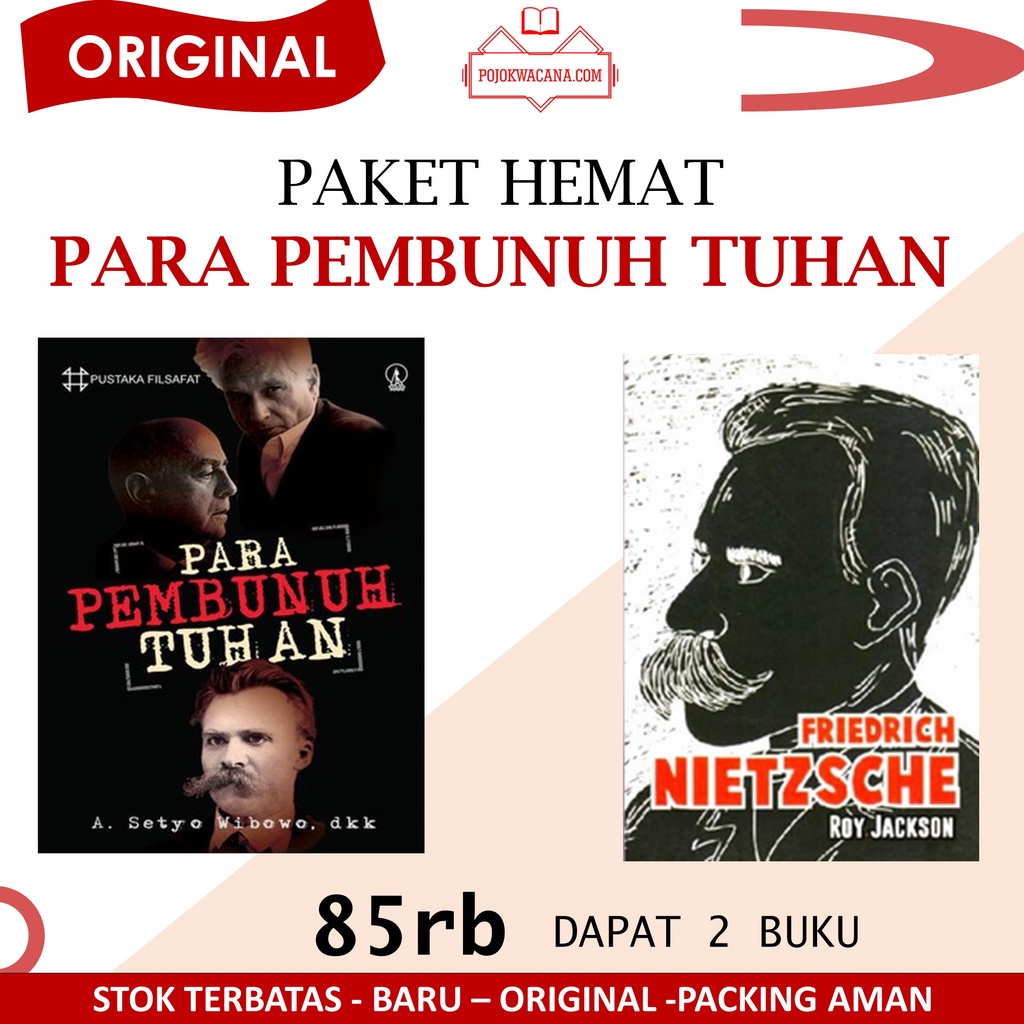 Paket 2 Buku Para Pembunuh Tuhan A. Setyo Wibowo - Friedrich Nietzsche  Roy Jackson