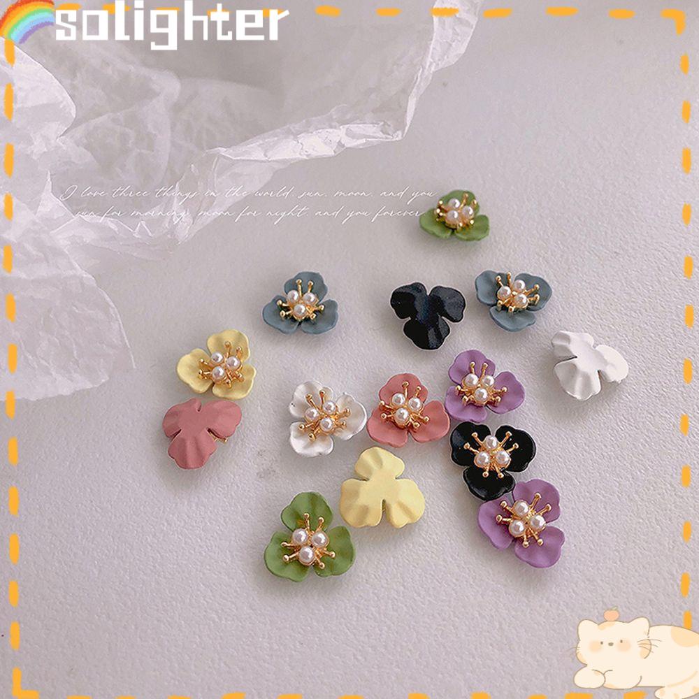 Solighter 10pcs Dekorasi Nail Art Pesona Cantik Elegan Hias Manicure Aksesoris