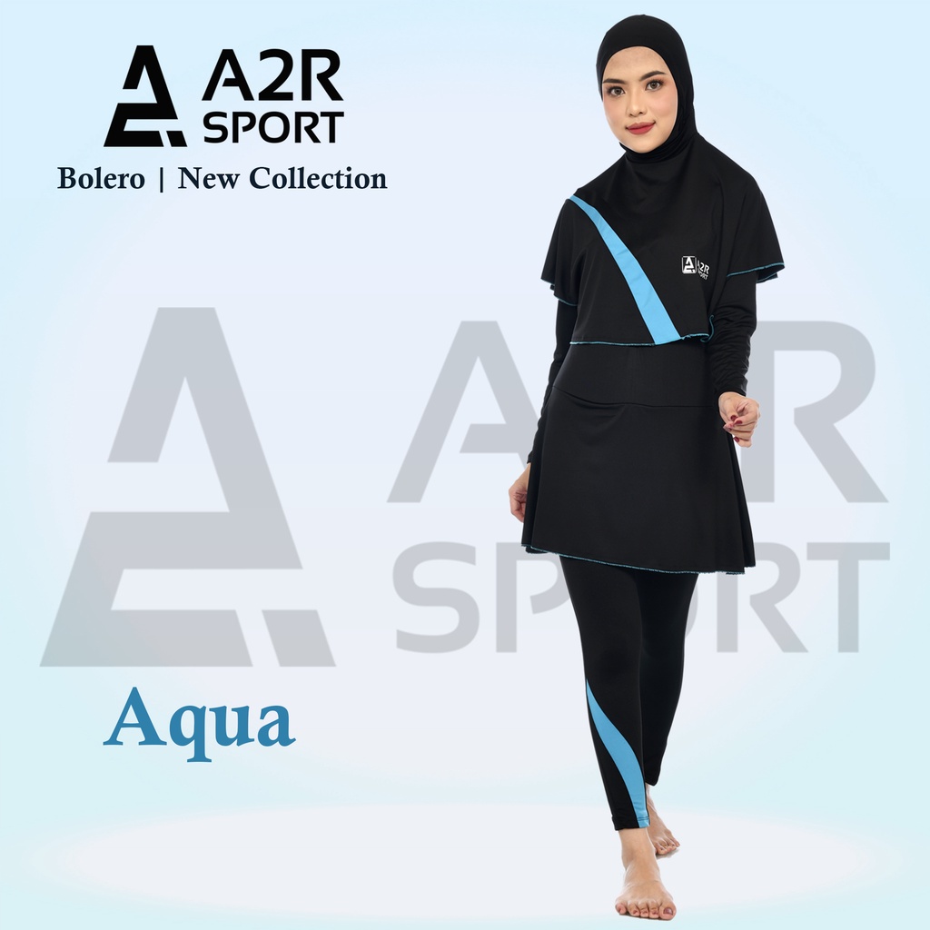 A2R Sport - Bolero Baju Renang Muslim Dewasa hijab set