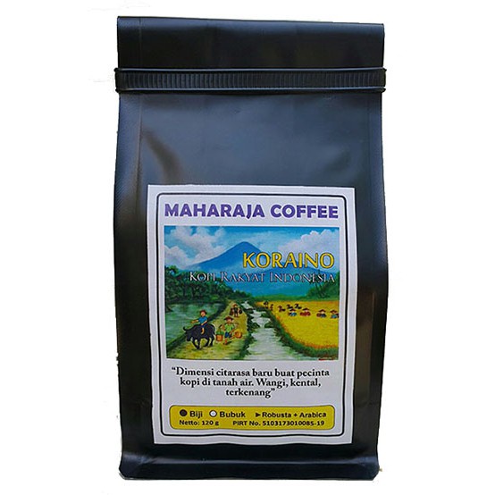 

Koraino kopi Rakyat Indonesia 120g Blend Cocok Untuk Vietnam dan Kopitiam Style Coffee