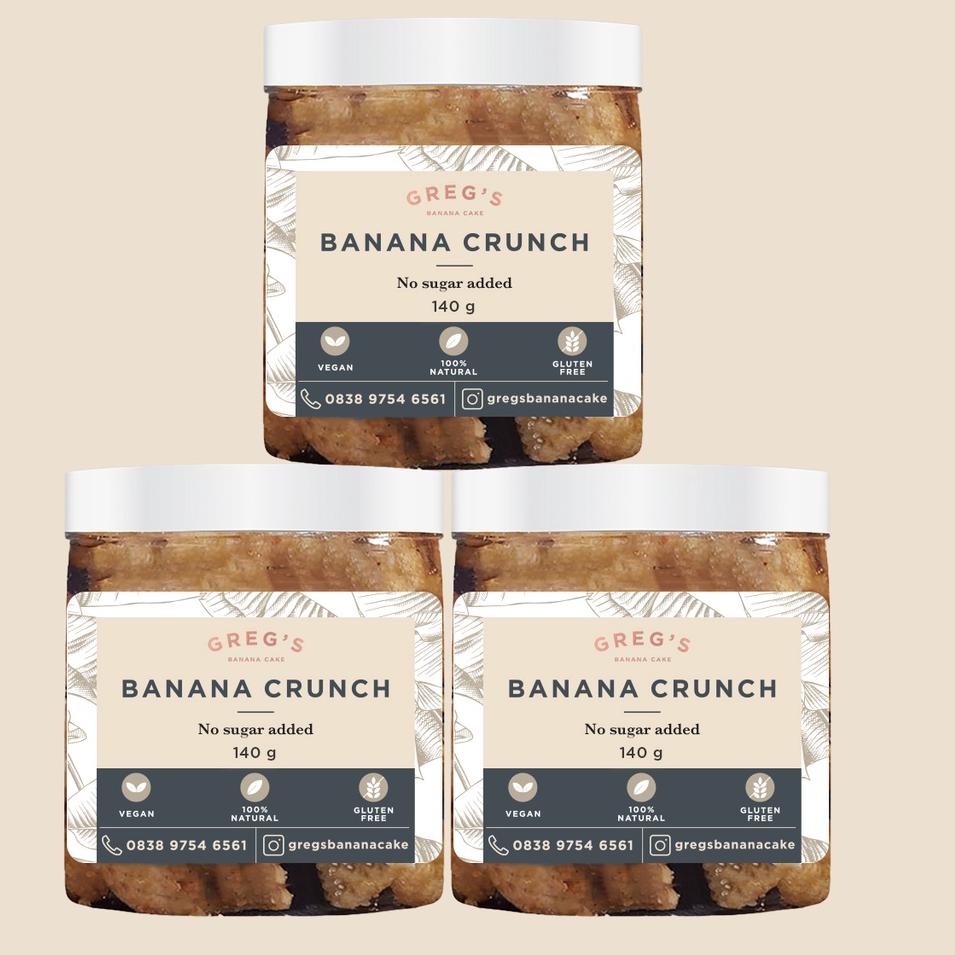 

™ Set/3 jars Greg’s Banana Crunch 140gr ➺
