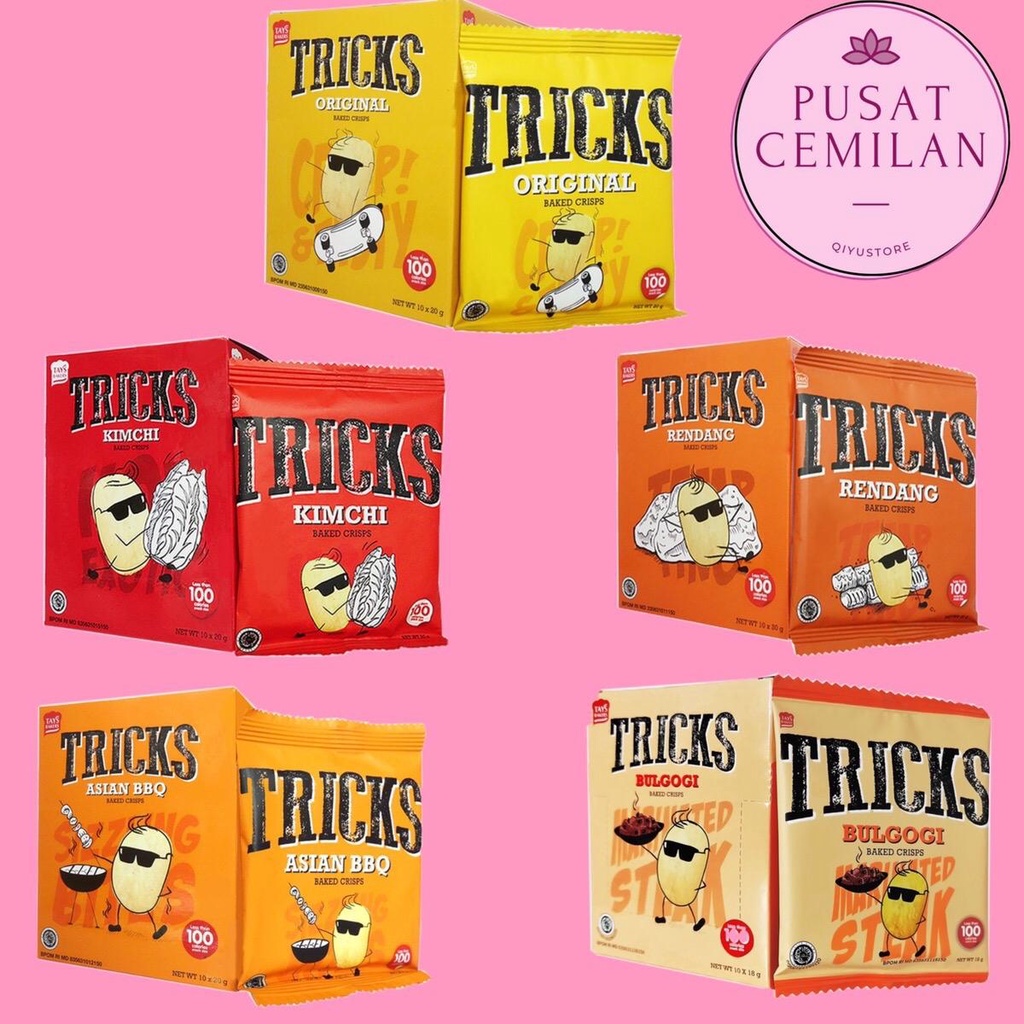 

TRICKS [BOX] - Tricks Potato Keripik Kentang - Cemilan Diet - Snack Diet - Makanan Viral Murah