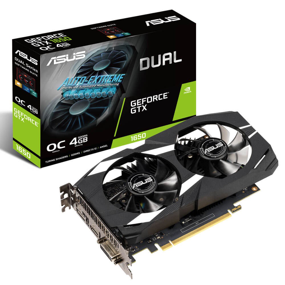 VGA Asus DUAL GTX1650 4GB OC DDR6 V2