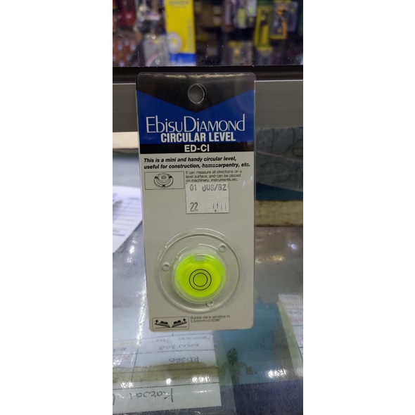 45 mm Ebisu Diamond ED-CI Japan Waterpass Bulat Circular Level