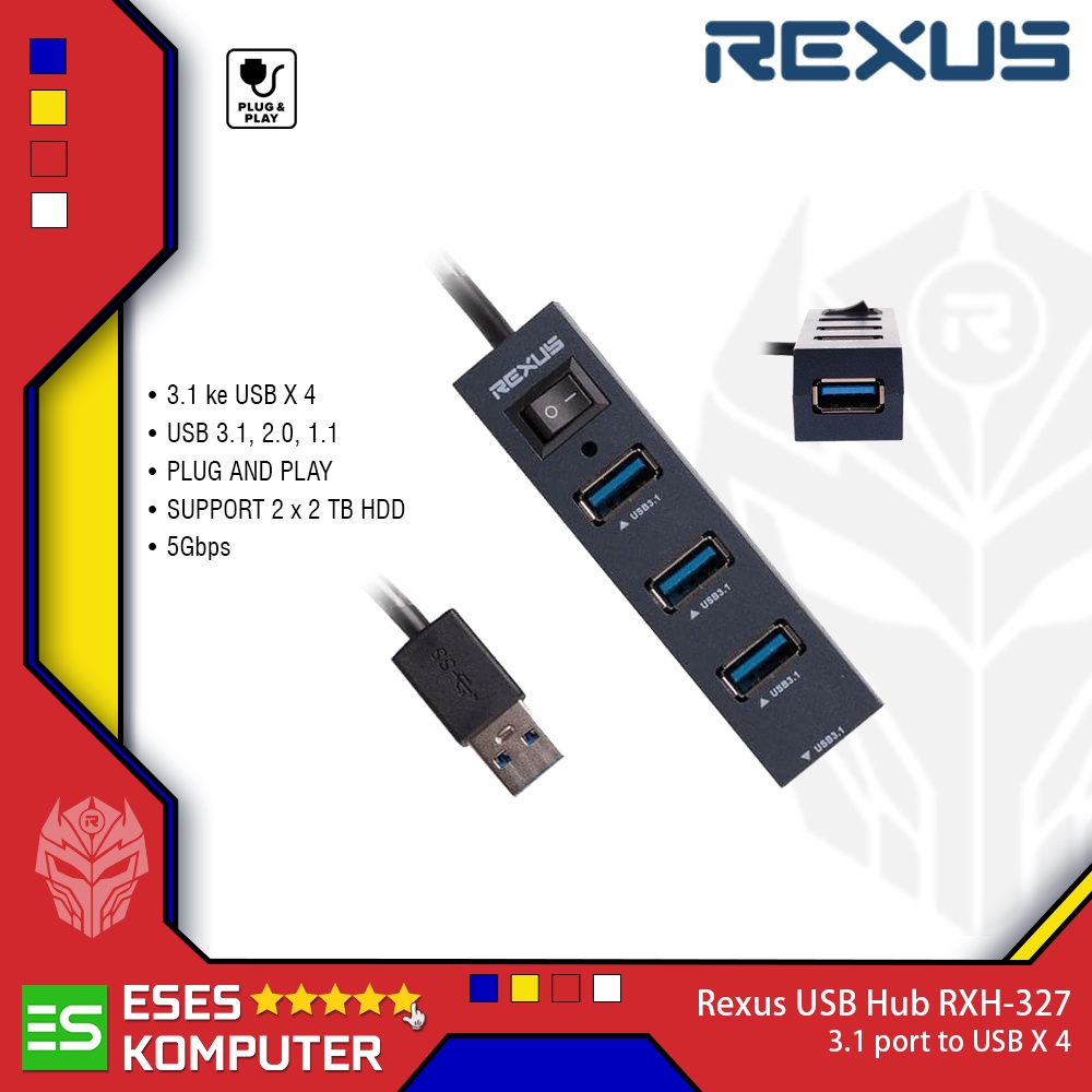 USB Hub Rexus RXH-327 V.3.0 4 Port - H327