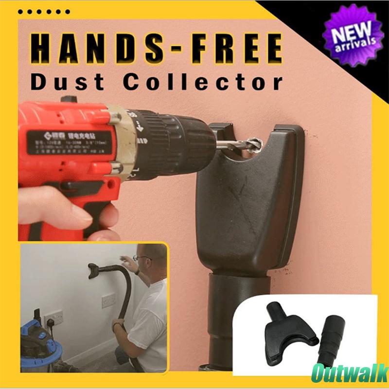 ღ Bor Listrik Debu Hisap Kolektor Hands-Free Kolektor Debu Dapat Digunakan Kembali Bor Penutup Debu 8lbs Dustproof Perangkat Alat bor Listrik Aksesoris
