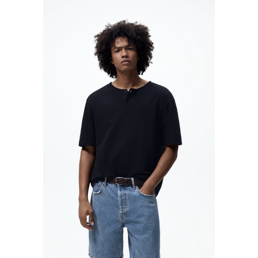 Zara KAOS COWO PRIA T SHIRT KATUN COTTON Man - ORIGINAL oversized
