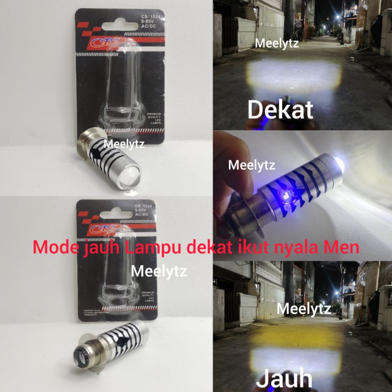 Lampu utama LED H6 Laser D3 jauh dekat plus senja