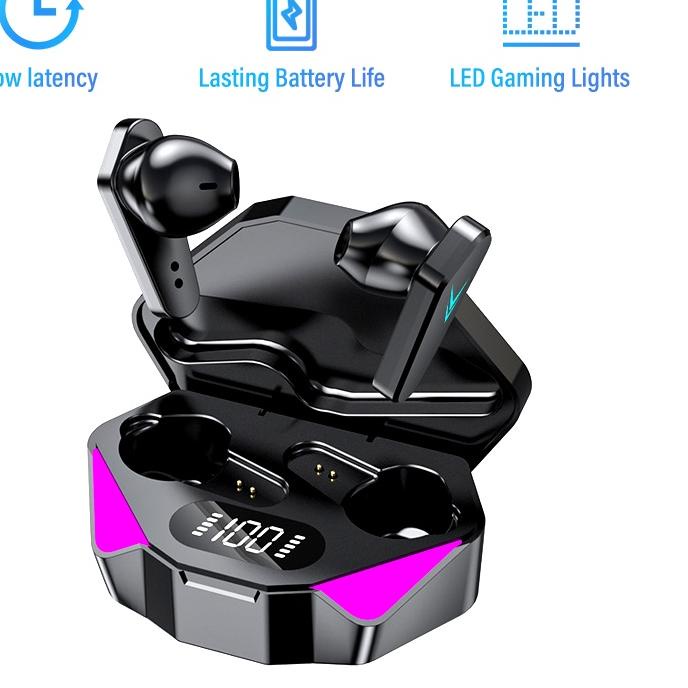 ◄ 【COD】Jovitech Headset Bluetooth Gaming TWS T23 (X15) Bluetooth V5.0 LED Smart Display ♜