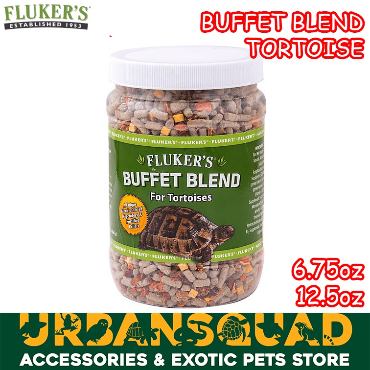 FLUKER BUFFET BLEND FOR TORTOISE MAKANAN DARAT SULCATA RUSSIAN