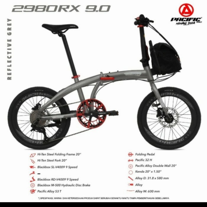 Sepeda Lipat 20 Pacific 2980 Rx 9.0 New #Original