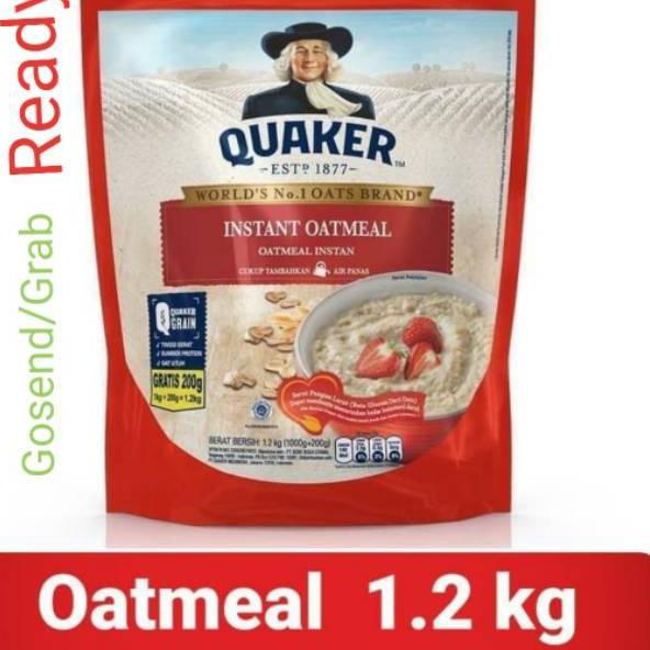 

➾ Quaker Oat Instant Oatmeal Sereal 1200 gram Merah 1.2 Kg RI ➥