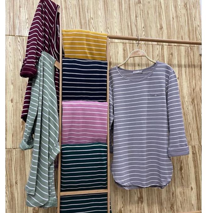 HARGA TERMURAH *KAOS SALUR FENOMENAL~ Kaos Atasan Salur Wanita PHENOMENAL / FENOMENAL Teradem