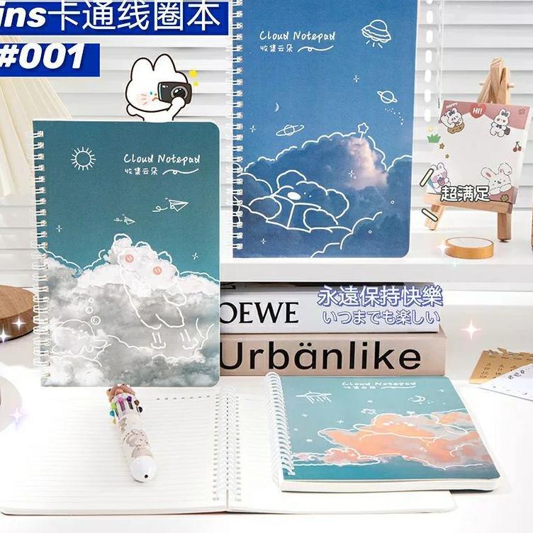 

G31 GAEKOPEDIA || 60 lbr Notebook Ring Spiral A5 Motif Kartun Karakter/ Bunga Cantik Murah Malang STOCK TERBATAS ⇄