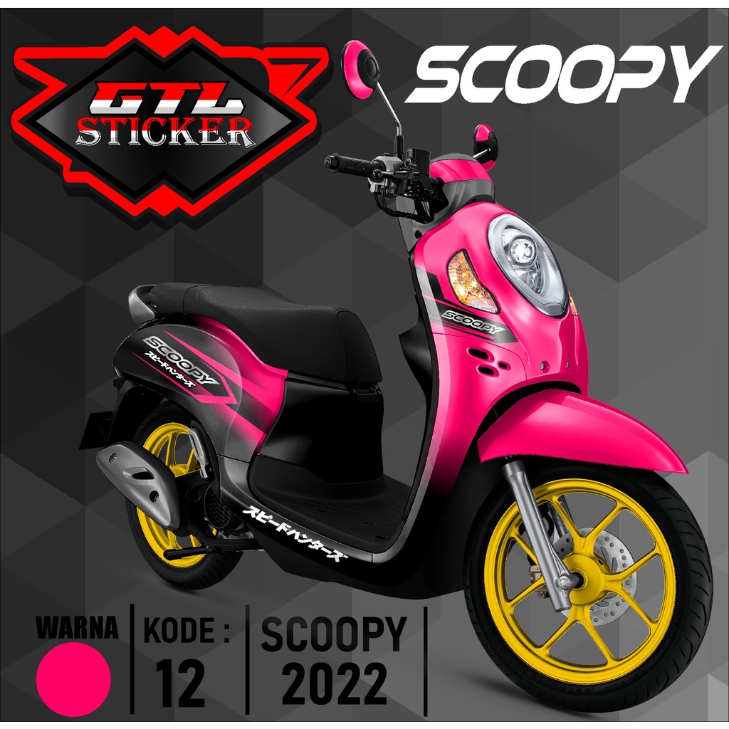 Sticker Decal Full Body Motor ScOopy New Fi 2021-2023 Dekal Setiker Striping Scoopy Fi new Variasi M