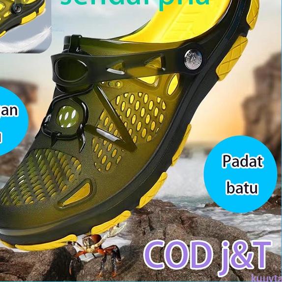 ❀ ✨【COD】Sepatu Sandal Pantai Pria38-45 Import Sepatu Sendal Pria Sepatu Kasual Pria Flip Flop Santai