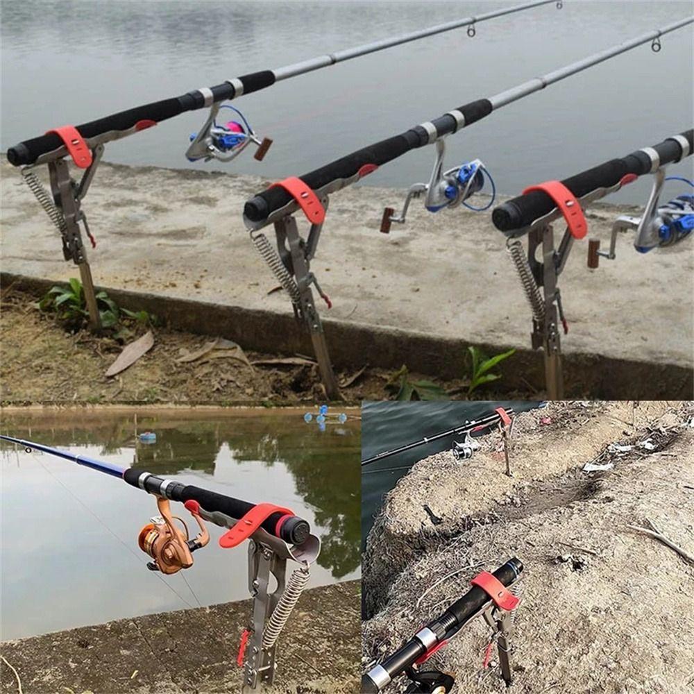 Agustinina Fishing Rod Holder Bracket Pancing Aksesoris Pancing Penyisipan Tanah Sensitivitas Anti Karat Adjustable Bracket Pancing