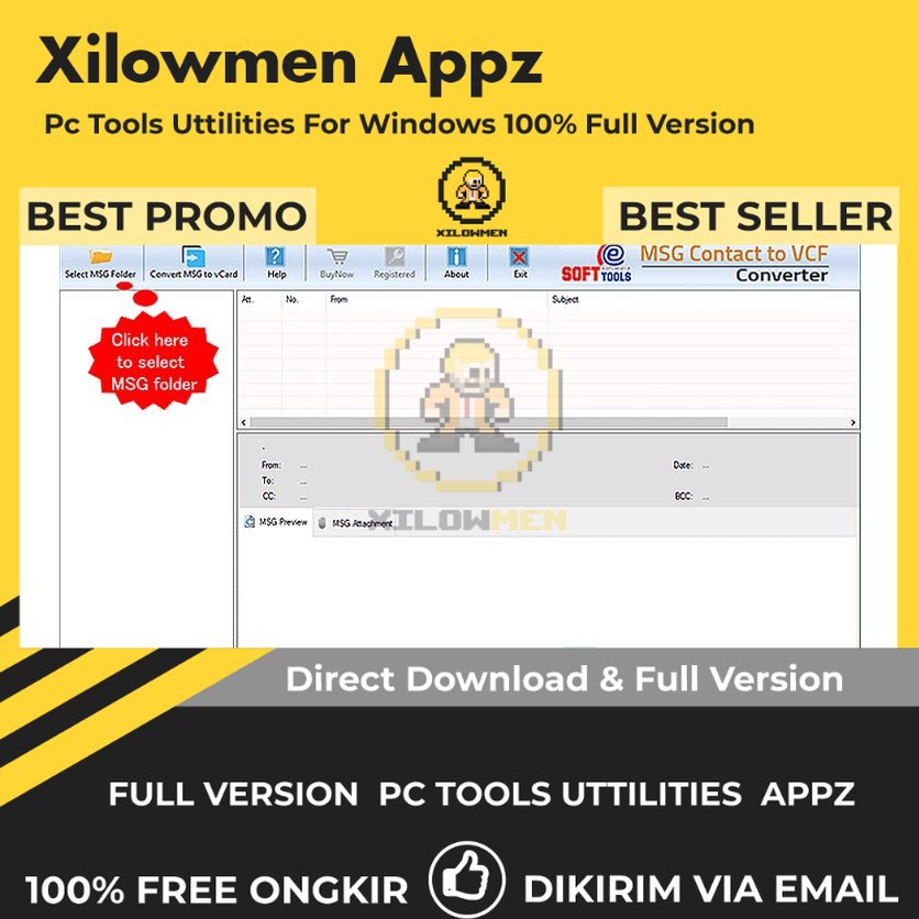 [Full Version] eSoftTools MSG toCard (VCF) Converter Pro PC Tools Software Utilities Lifetime Win OS