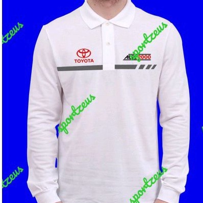 kaos polo lengan panjang/ polo shirt Toyota/ atasan pria wanita/ long Sleeve t-shirt