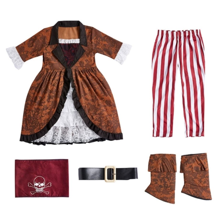 Caribbean Pirate Girl Costume Halloween Costume Kostum Bajak Laut Anak