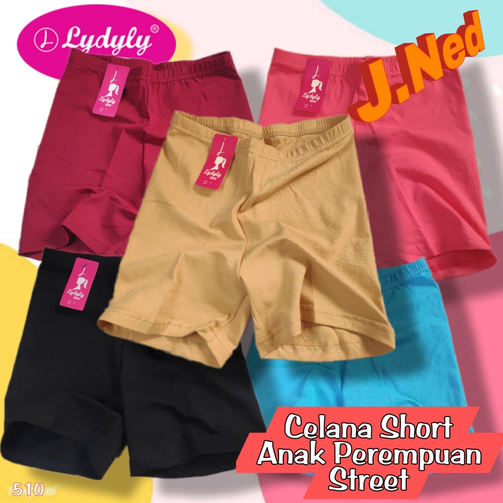 J510 CELANA SHORT ANAK DAN REMAJA WANITA LYDYLY STREET SIZE M - XL