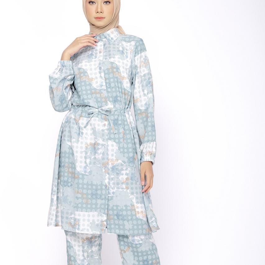 ☞ BIA By Zaskia Mecca - Queen Mint Tunik - Islamic Journey In Europe - Edisi Denmark Sarimbit ❇