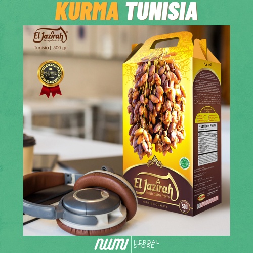 

Kurma Tunisia Tangkai Eljazirah Premium Kemasan Jinjing 500 Gram Kurma Tangkai Tunisia