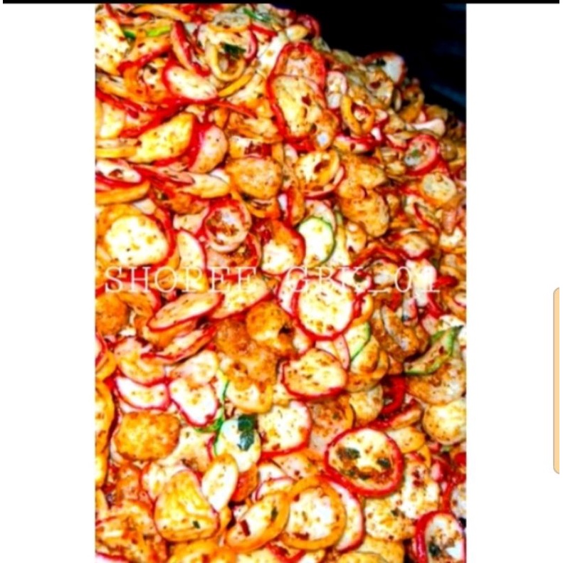 

Kerupuk seblak kencur kemasan 100gr/250gr/500gr