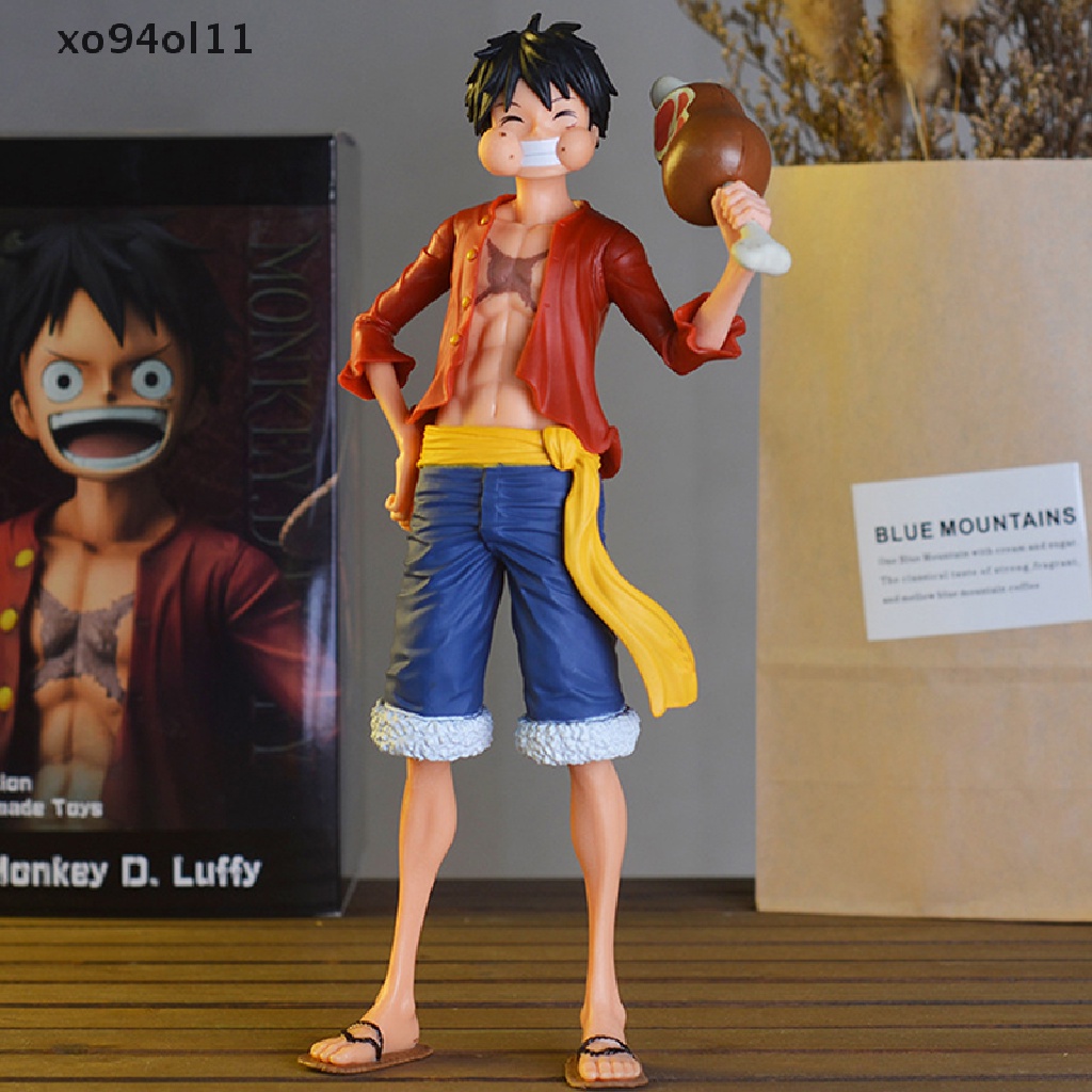 Xo 28cm Anime Figure Confident Smiley Luffy Tiga Bentuk Wajah Boneka Action Model Mainan OL