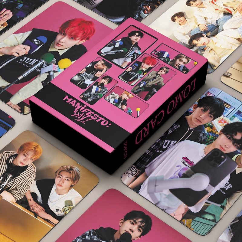 55pcs/box ENHYPEN photocards 定め DIMENSION : 閃光 Album LOMO card Postcard (READY STOCK)