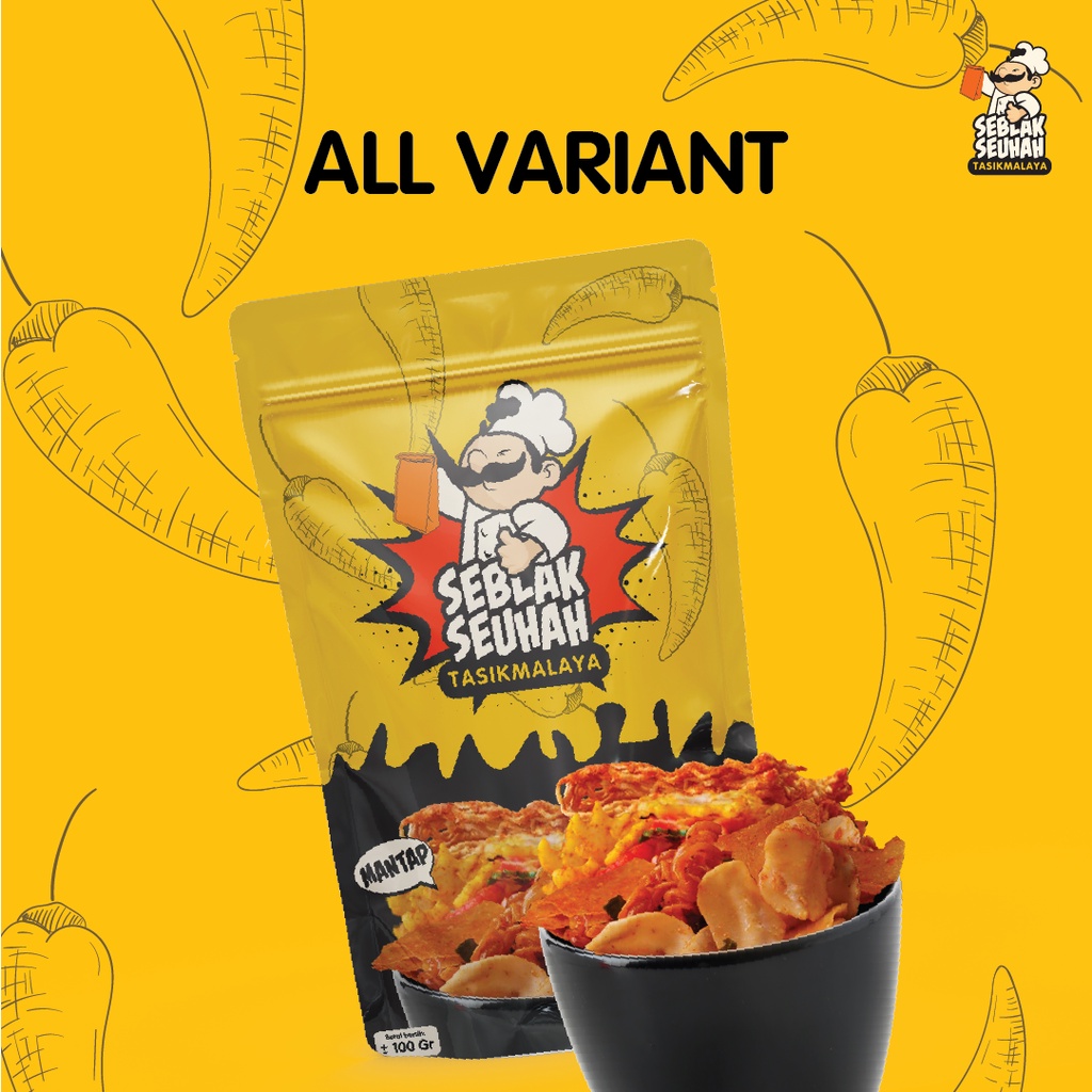 

[KEMASAN PREMIUM] Mie Krenyes, Keripik Lumpia Ramping, Seblak Seuhah