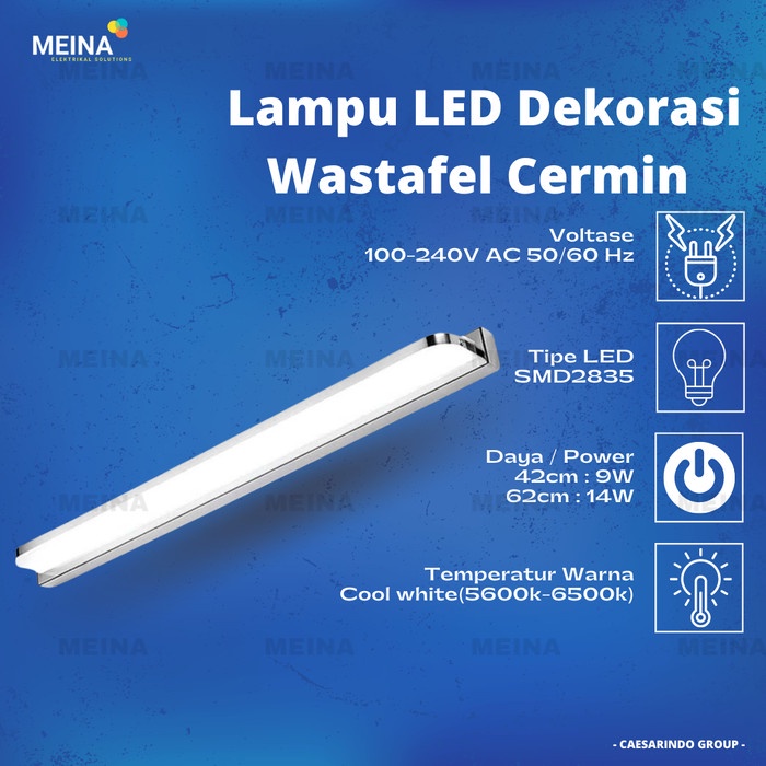Terlaris Lampu Hias Dekorasi Dinding Wastafel Cermin Kamar Mandi Led Minimalis
