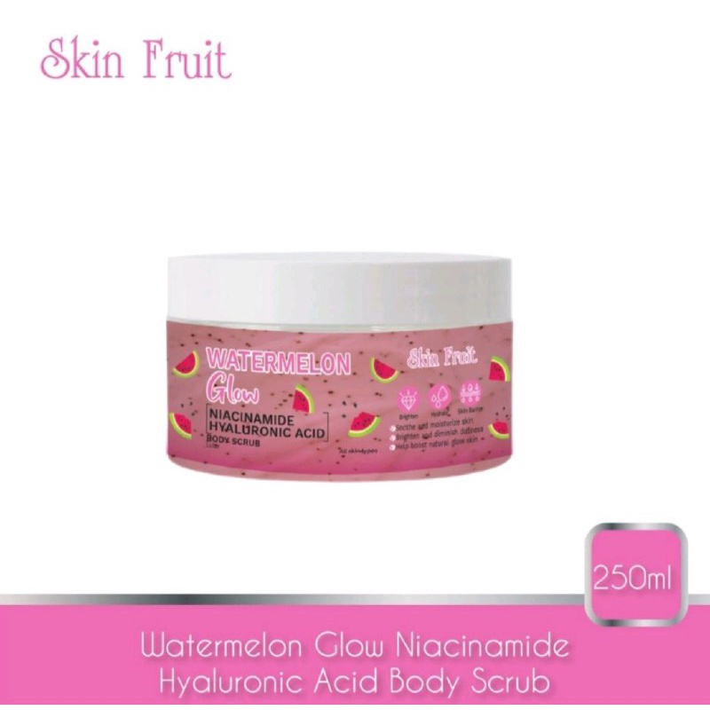 SKIN FRUIT BODY SCRUB / GLOW BODY SCRUB WATERMELON / PEAR 250ML