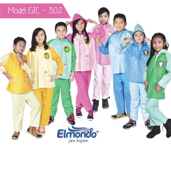 Jas Hujan Stelan Anak Elmondo Nouvo - Raincoat Setelan Elmondo