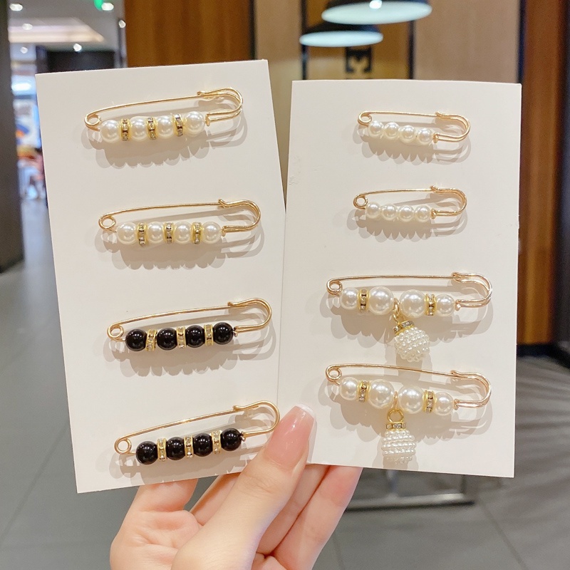 8pcs/ins Bros Pin Peniti Untuk Dress Anti-Expos Tombol Kualitas Bagus Aksesoris Tambahan