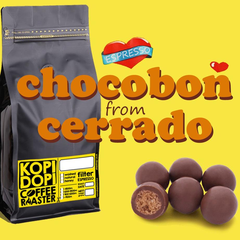 

♩ Kopi Espresso Brazil Chocobon from Cerrado Bourbonut Natural 1 kg 1kg ➸