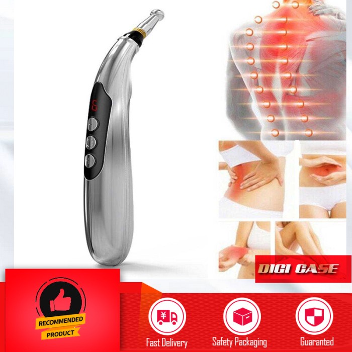 Alat Terapi Akupuntur Magnetic Therapy Pen Massager 9 Gears W-912R