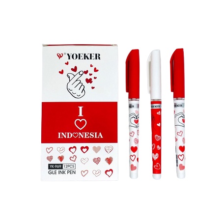 

PULPEN GEL YOEKER LOVE INDONESIAN YK-969