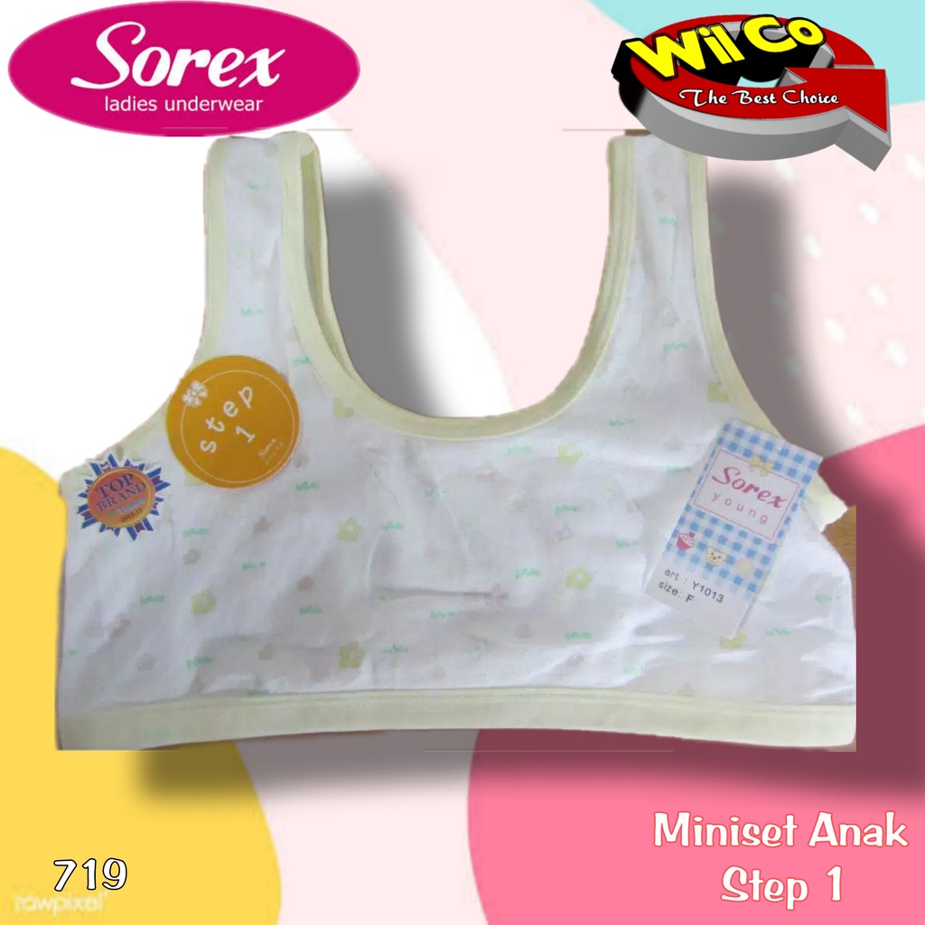 K719 - [Harga Per 1 Pcs] MINISET ANAK WANITA PAKAIAN DALAM ANAK SOREX STEP 1 FREE SIZE