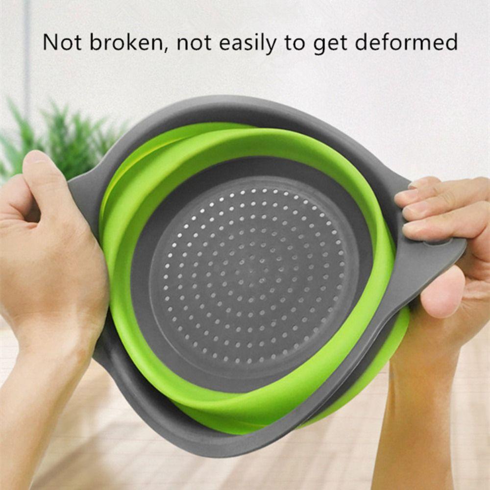 Solighter 2pcs Drain Basket Collapsible Fruit Vegetable Tools Home &amp; Living Rak Tiris Wastafel Dapur &amp; Makan