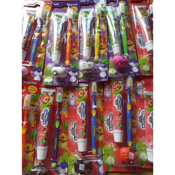 KODOMO SIKAT GIGI ANAK SET MAINAN KODOMO 3 IN 1 SIKAT GIGI ANAK MURAH PASTA GIGI KODOMO