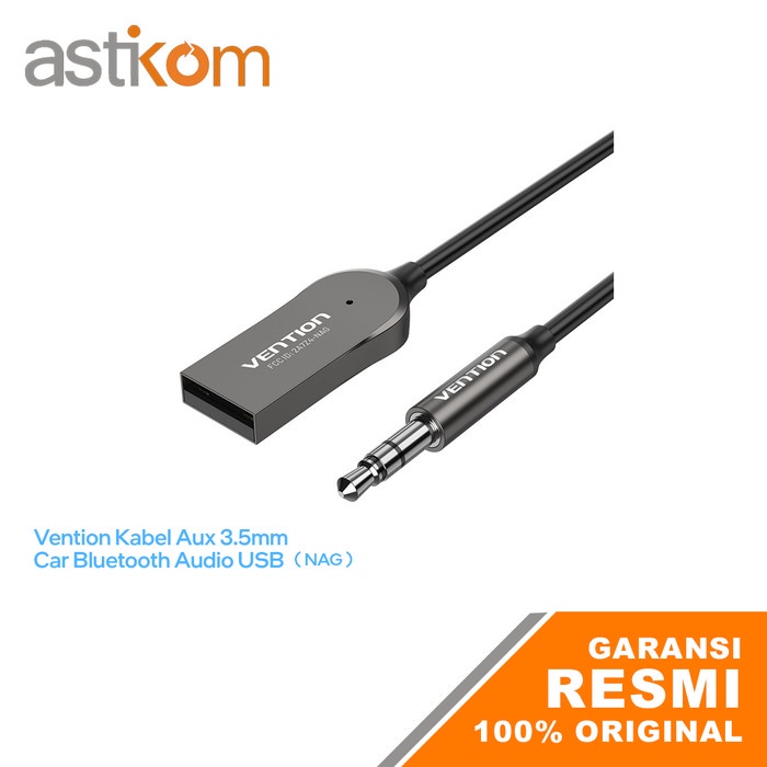 Vention Kabel Aux 3.5mm Car Bluetooth Audio USB Grey NAG