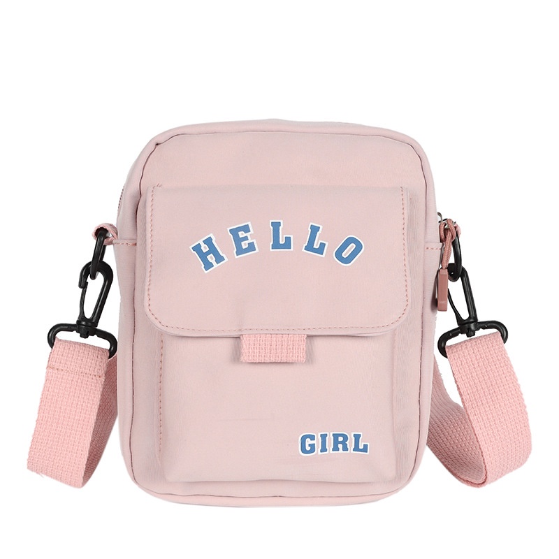 SHB HELLO - Tas Selempang Wanita Tas Mini Slingbag Kanvas