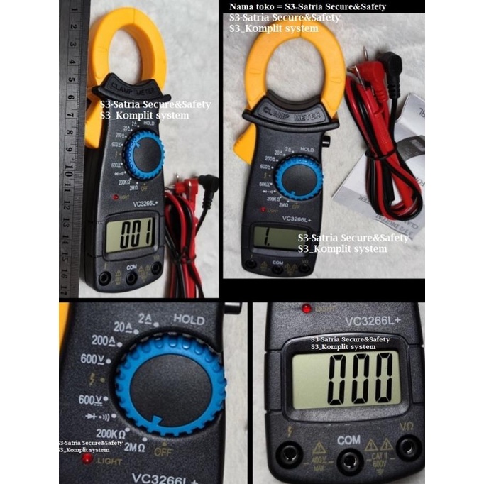 tang ampere DT3266L Digital Clamp Meter DT 3266 L listrik AC DT3266 DC