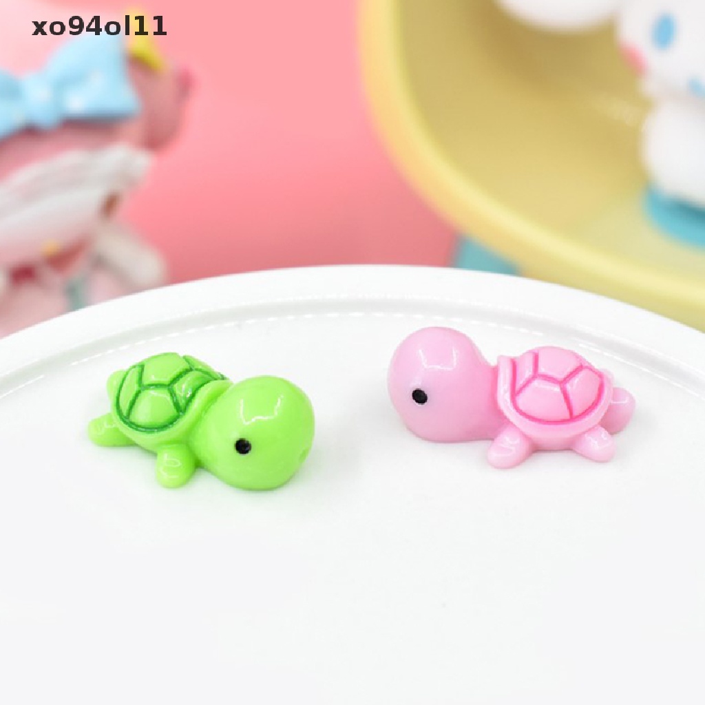 Xo 10Pcs Patung Miniatur Kura Mini Taman Rumah Boneka Lanskap Mikro OL