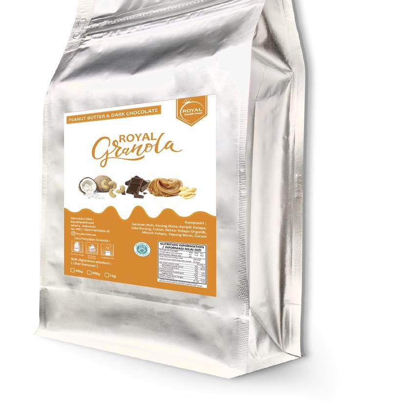 

☻ ROYAL Granola 1 KG PEANUT BUTTER & DARK CHOCOLATE ✹