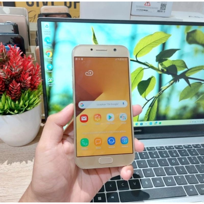 SAMSUNG A5 2017 RAM 3/32GB GOLD SEIN DUALSIM RESMI