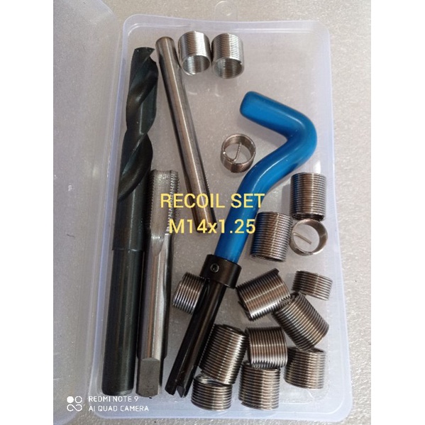 recoil verbos m14x1.25/recoil set m14x1.25 untuk drat baut oli motor